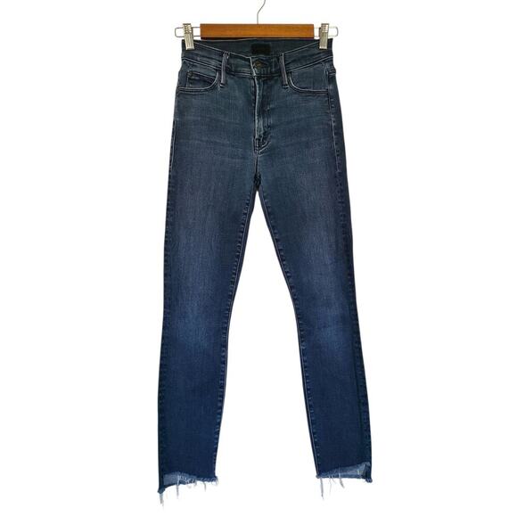 Mother Denim Stunner Zip Fly Ankle Step Fray in A Trip Down Memory Lane Size 24 - Picture 2 of 9